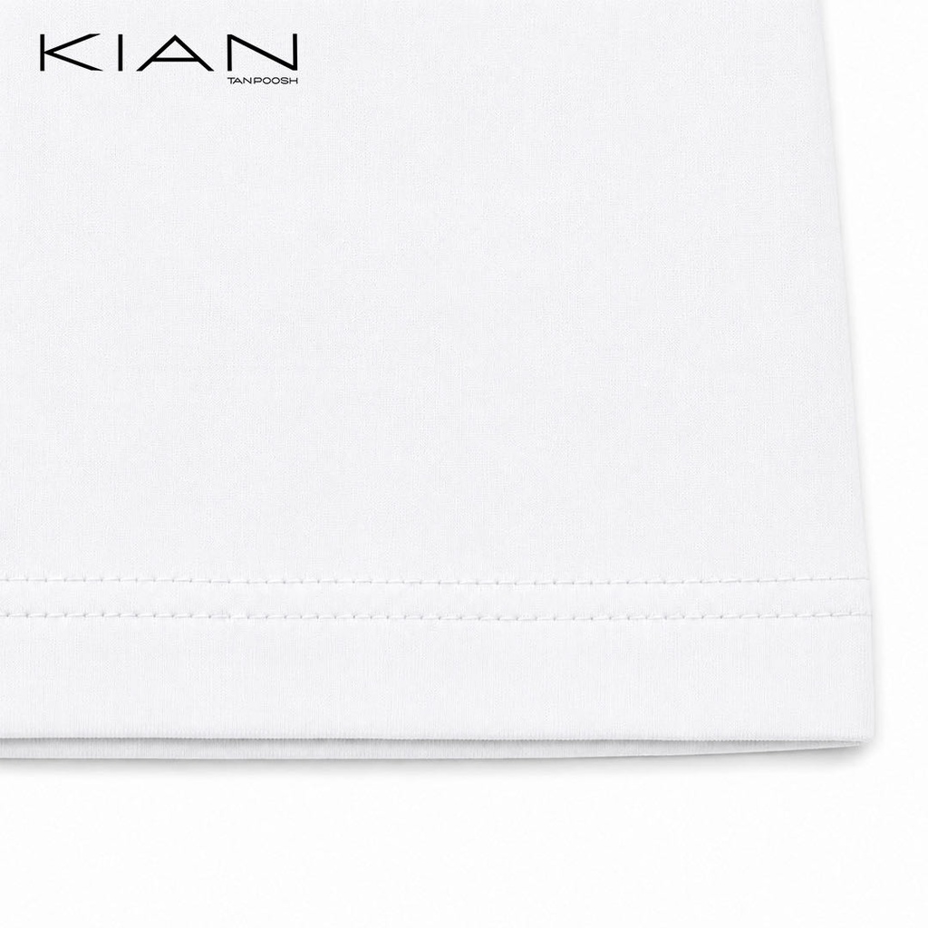 تیشرت بیسیک رنگ White جزییات دوخت