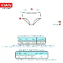سایز بندی شورت اسلیپ زنانه کش کاغذی سپیده قطبی
