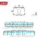 سایز بندی شورت نیم پا پنبه