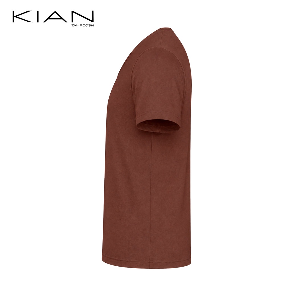 زیرپوش نیم آستین رنگ آجری نیم رخ
