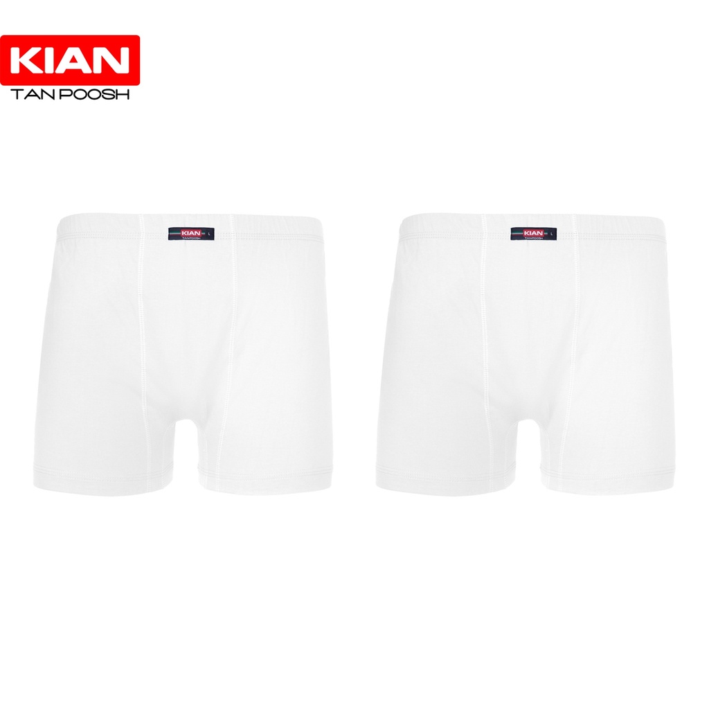 شورت پادار کلاسیک پنبه سفید