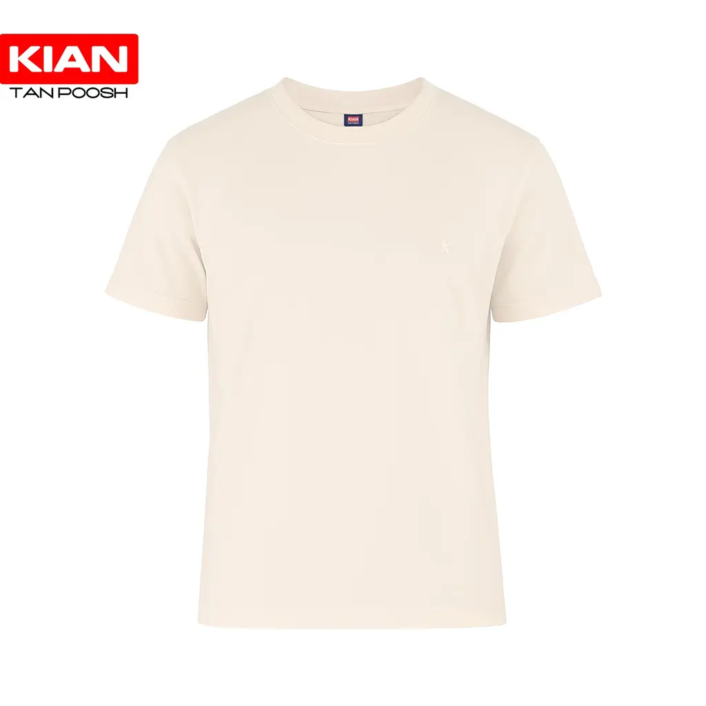 تیشرت بیسیک رنگ Vanila