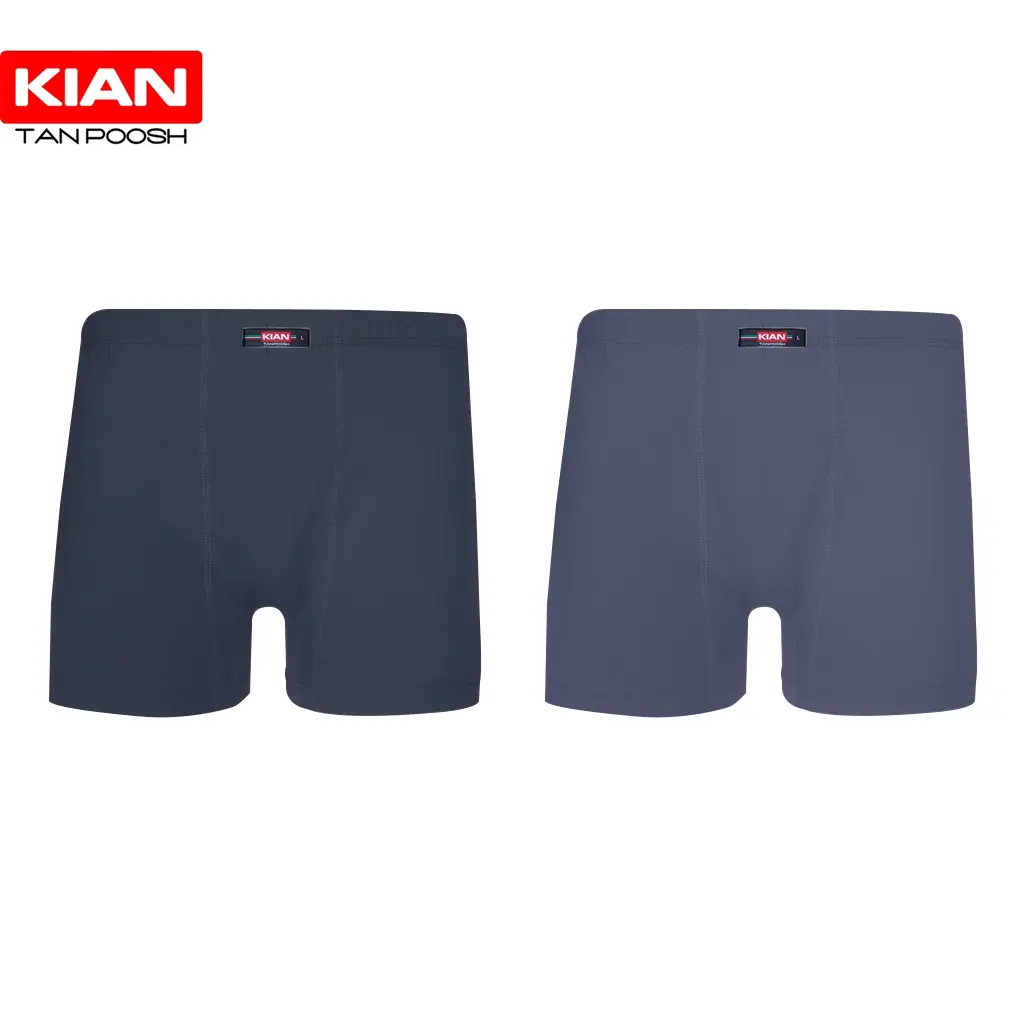 شورت پادار کلاسیک رنگ‌های طوسی تیره و سربی