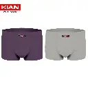 شورت نیم پا پنبه لاکرا رنگ بنفش-ملانژ