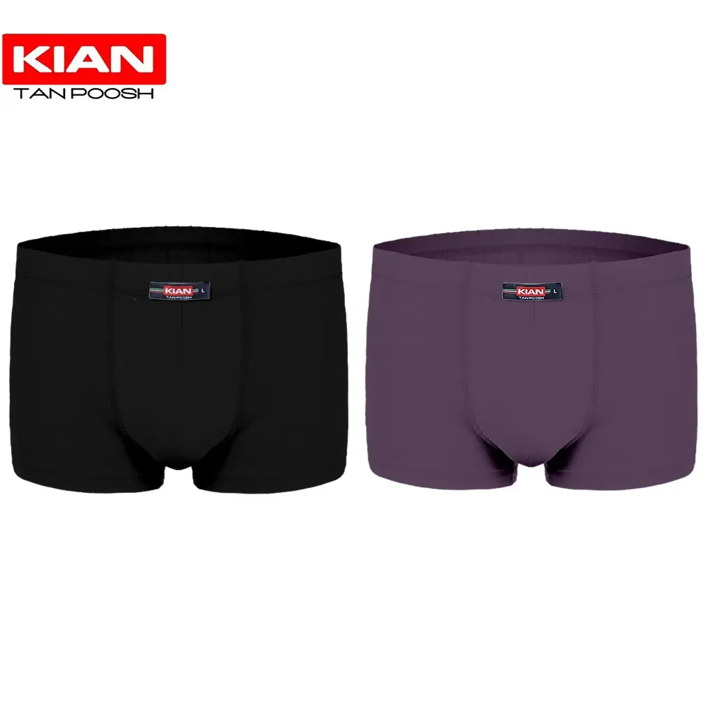 شورت نیم پا پنبه لاکرا رنگ بنفش-مشکی