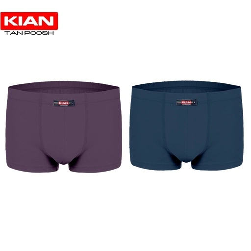 شورت نیم پا پنبه لاکرا رنگ بنفش-سربی