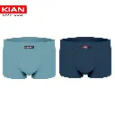 شورت نیم پا پنبه لاکرا رنگ آبی دودی-سربی