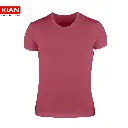 زیرپوش نیم آستین رنگ گلبهی تیره