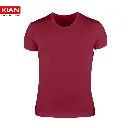 زیرپوش نیم آستین رنگ قرمز آلبالویی