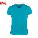 زیرپوش نیم آستین رنگ فیروزه‌ای